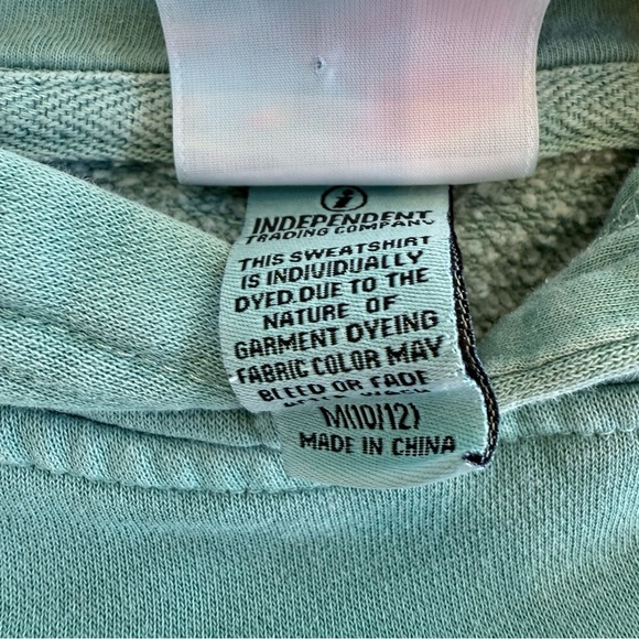 Moondoggies Beach Club Unisex Kids Basic Groove Pigment Dyed Hoodie Size M 8-10 - Picture 7 of 11